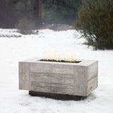 The Outdoor Plus Catalina Wood Grain Fire Pit