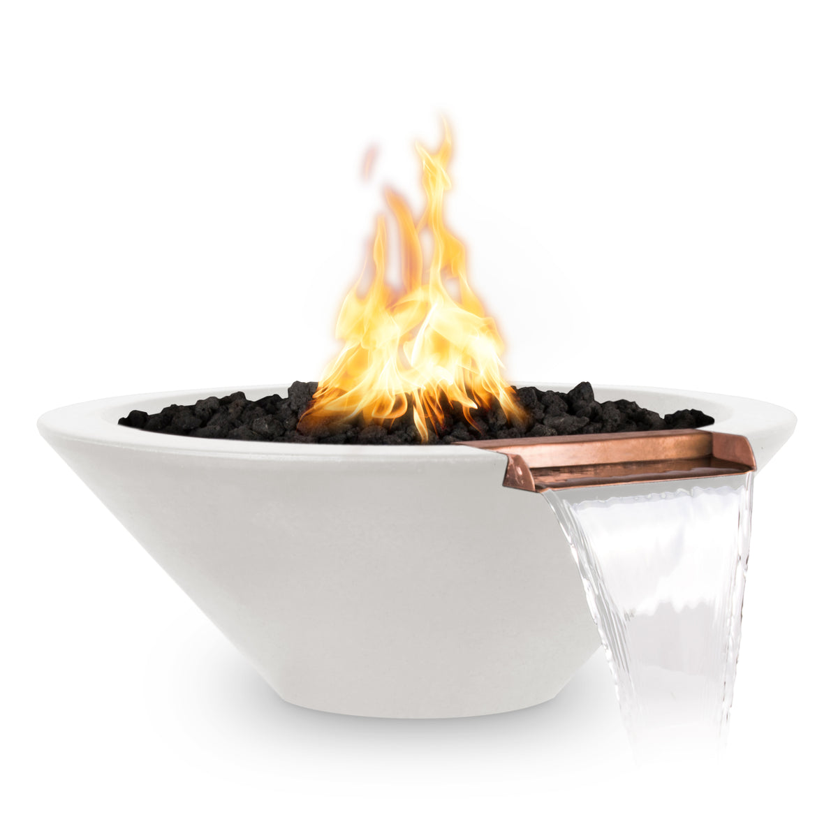 The Outdoor Plus Cazo Concrete Fire & Water Bowl plus Free Cover