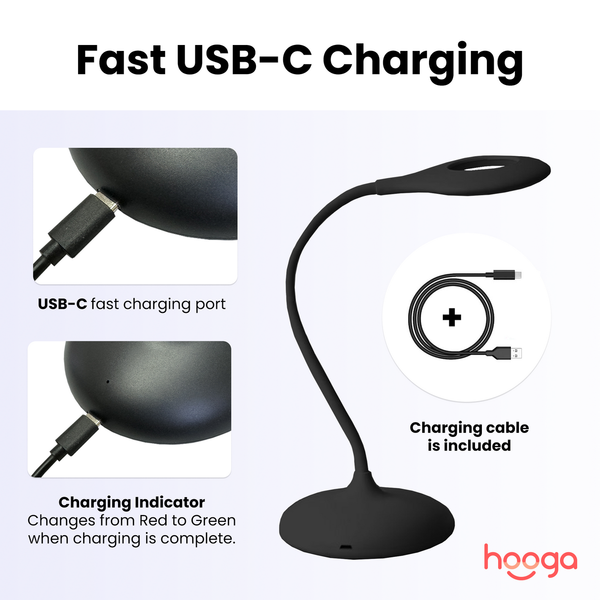 Hooga Tri-Color Desk Lamp