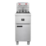 Forno Commerciale Natural Gas Deep Fryer, 4 Burners 120,000 BTU, 50 lbs Oil Capacity