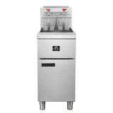 Forno Commerciale Natural Gas Deep Fryer, 4 Burners 120,000 BTU, 50 lbs Oil Capacity