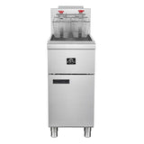 Forno Commerciale Natural Gas Deep Fryer, 3 Burners 90,000 BTU, 40 lbs, Millivolt Control