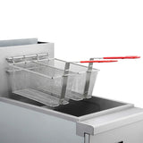 Forno Commerciale Propane Gas Deep Fryer, 3 Burners 90,000 BTU, 40 lbs Oil Capacity