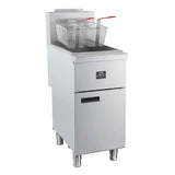 Forno Commerciale Propane Gas Deep Fryer, 3 Burners 90,000 BTU, 40 lbs Oil Capacity