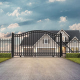 Aleko Steel Sliding Driveway Gate - DUBLIN Style - 12 x 6 Feet