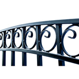 Aleko Steel Single Swing Driveway Gate - DUBLIN Style - 12 x 6 Feet