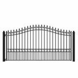 Aleko Steel Single Swing Driveway Gate - LONDON Style - 12 x 6 Feet