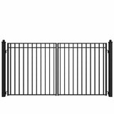 Aleko Steel Dual Swing Driveway Gate - MADRID Style - 12 x 6 Feet