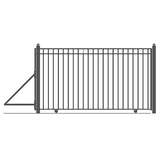 Aleko Automated Steel Sliding Driveway Gate and Gate Opener Complete Kit – MADRID Style – 12 x 6 Feet