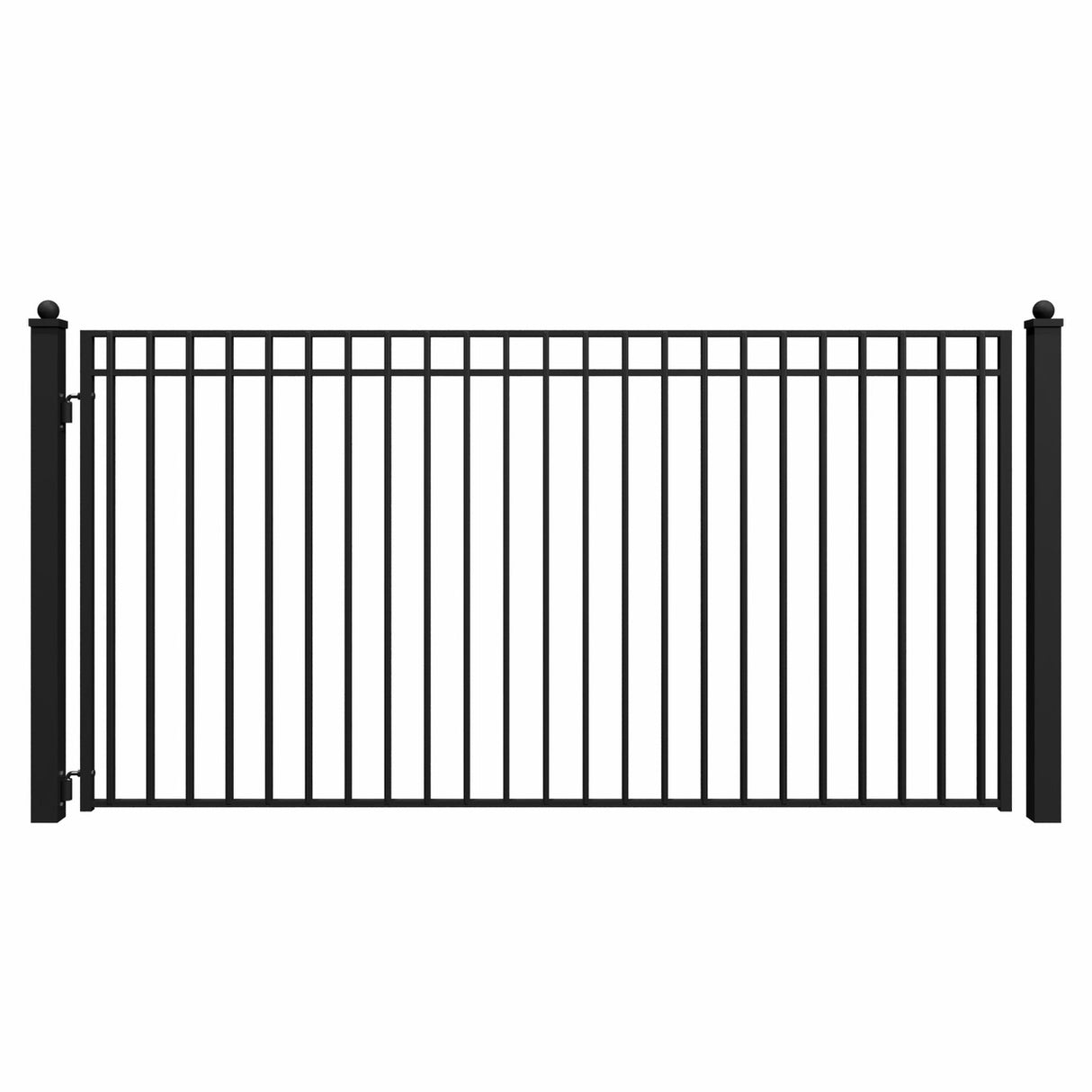 Aleko Steel Single Swing Driveway Gate - MADRID Style - 12 x 6 Feet