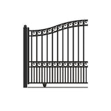 Aleko Automated Steel Sliding Driveway Gate and Gate Opener Complete Kit – PARIS Style – 12 x 6 Feet