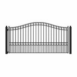 Aleko Steel Single Swing Driveway Gate - PARIS Style - 12 x 6 Feet