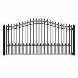 Aleko Steel Single Swing Driveway Gate - PRAGUE Style - 12 x 6 Feet