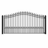 Aleko Steel Single Swing Driveway Gate - ST.LOUIS Style - 12 x 6 Feet