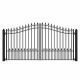 Aleko Steel Dual Swing Driveway Gate - ST.LOUIS Style - 12 x 6 Feet