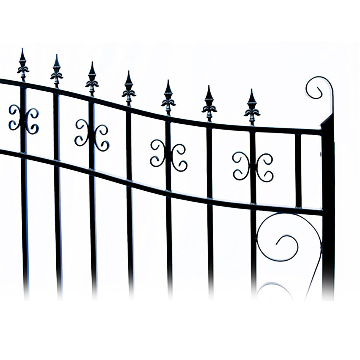 Aleko Automated Steel Dual Swing Driveway Gate and Gate Opener Complete Kit – Venice Style – 18 x 6 Feet