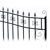 Aleko Automated Steel Dual Swing Driveway Gate and Gate Opener Complete Kit – Venice Style – 18 x 6 Feet