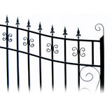 Aleko Automated Steel Dual Swing Driveway Gate and Gate Opener Complete Kit – Venice Style – 16 x 6 Feet