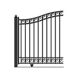 Aleko Automated Steel Sliding Driveway Gate and Gate Opener Complete Kit – DUBLIN Style – 14 x 6 Feet