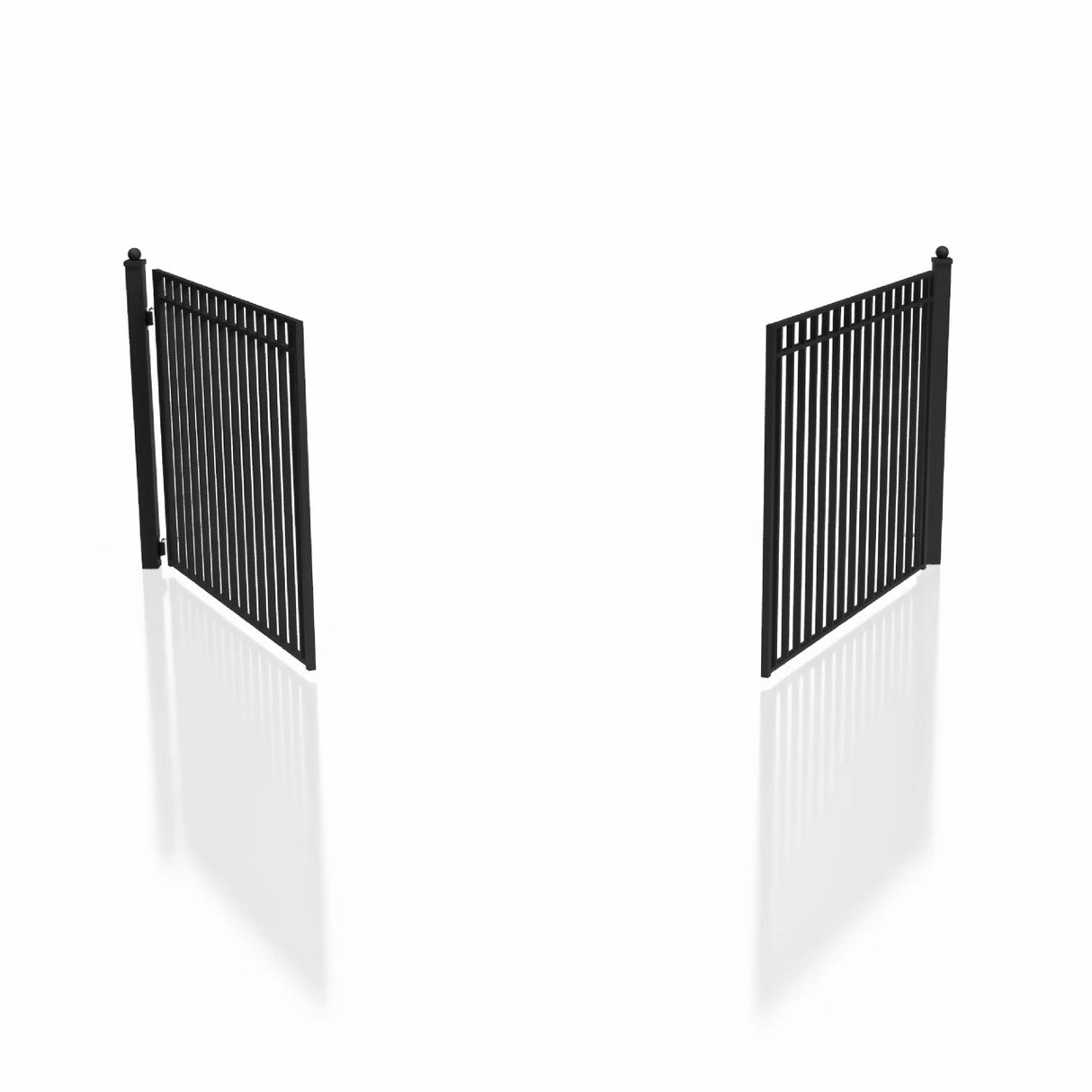 Aleko Steel Dual Swing Driveway Gate - MADRID Style - 14 x 6 Feet