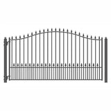 Aleko Steel Single Swing Driveway Gate - MUNICH Style - 14 x 6 Feet