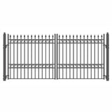 Aleko Steel Dual Swing Driveway Gate - OSLO Style - 14 x 6 Feet