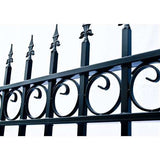 Aleko Steel Dual Swing Driveway Gate - OSLO Style - 14 x 6 Feet