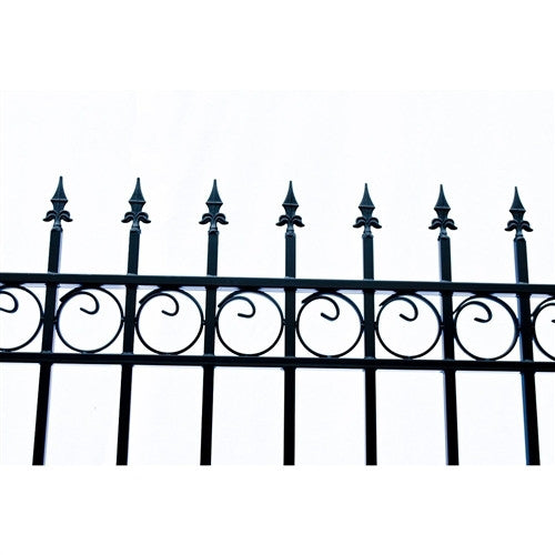 Aleko Steel Dual Swing Driveway Gate - OSLO Style - 14 x 6 Feet