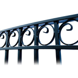 Aleko Steel Dual Swing Driveway Gate - PARIS Style - 14 x 6 Feet