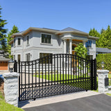Aleko Steel Sliding Driveway Gate - PARIS Style - 14 x 6 Feet