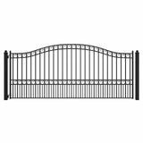 Aleko Steel Single Swing Driveway Gate - PARIS Style - 14 x 6 Feet
