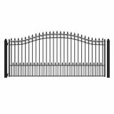 Aleko Steel Single Swing Driveway Gate - PRAGUE Style - 14 x 6 Feet