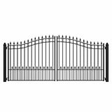 Aleko Steel Dual Swing Driveway Gate - ST.LOUIS Style - 14 x 6 Feet