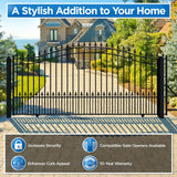 Aleko Steel Sliding Driveway Gate - ST.LOUIS Style - 14 x 6 Feet