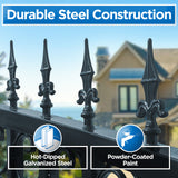 Aleko Steel Sliding Driveway Gate - ST.LOUIS Style - 14 x 6 Feet