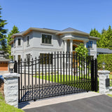Aleko Steel Sliding Driveway Gate - ST.LOUIS Style - 14 x 6 Feet