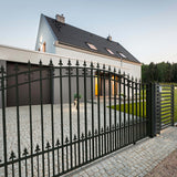 Aleko Steel Sliding Driveway Gate - ST.LOUIS Style - 14 x 6 Feet