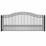 Aleko Steel Single Swing Driveway Gate - ST.LOUIS Style - 14 x 6 Feet