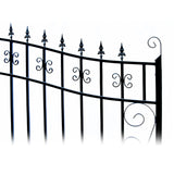 Aleko Steel Dual Swing Driveway Gate - VENICE Style - 14 x 6 Feet