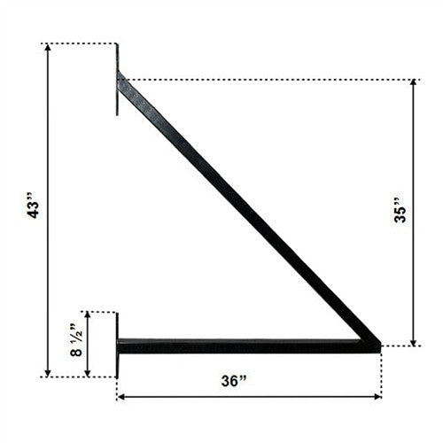 Aleko Slide Steel Driveway Gate - DUBLIN Style - 16 x 6 Feet