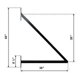Aleko Slide Steel Driveway Gate - DUBLIN Style - 16 x 6 Feet