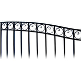 Aleko Steel Single Swing Driveway Gate - DUBLIN Style - 16 x 6 Feet
