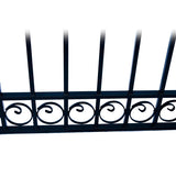Aleko Steel Single Swing Driveway Gate - DUBLIN Style - 16 x 6 Feet
