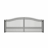 Aleko Steel Dual Swing Driveway Gate - LONDON Style - 16 x 6 Feet