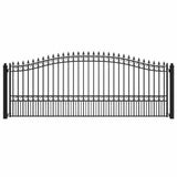 Aleko Steel Single Swing Driveway Gate - LONDON Style - 16 x 6 Feet