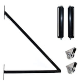 Aleko Steel Sliding Driveway Gate - 16 ft with Pedestrian Gate - 5 ft - MADRID Style
