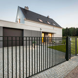 Aleko Steel Single Swing Driveway Gate - MADRID Style - 16 x 6 Feet