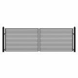 Aleko Steel Dual Swing Driveway Gate - MILAN Style - 16 x 6 Feet