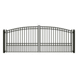 Aleko Steel Dual Swing Driveway Gate - PARIS Style - 16 x 6 Feet