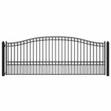 Aleko Steel Single Swing Driveway Gate - PARIS Style - 16 x 6 Feet